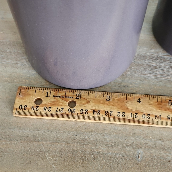 🌸 Elegant Lavender Ceramic Vase Set – Heavy Weight, Excellent Condition - Picture 13 of 16